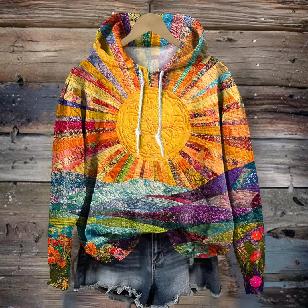 Colleen | Felpa con Cappuccio Artful Sunrise