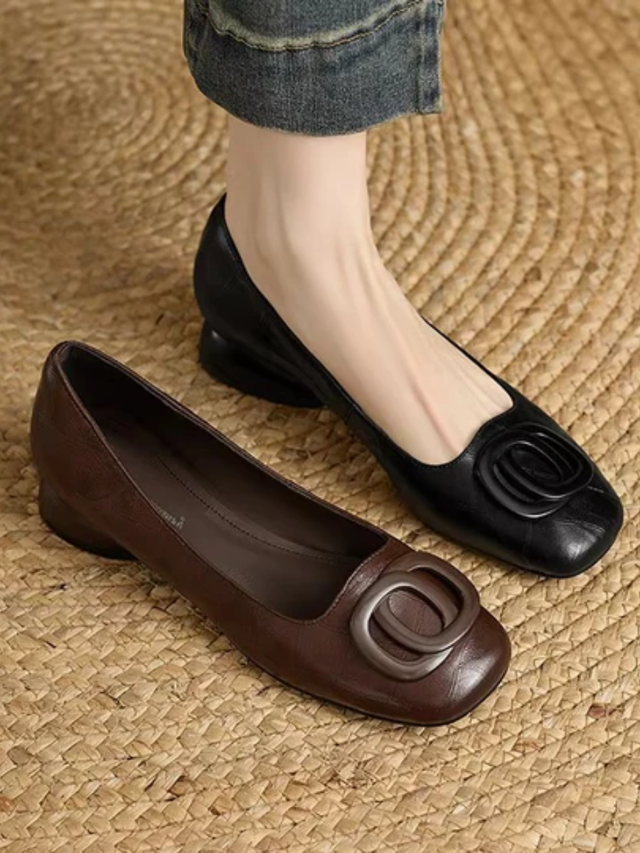 Ornella | Ballerine in Pelle Opium