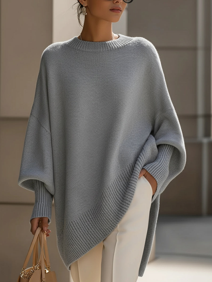 Clarisse | Pull Ample Drapé a Collo Largo