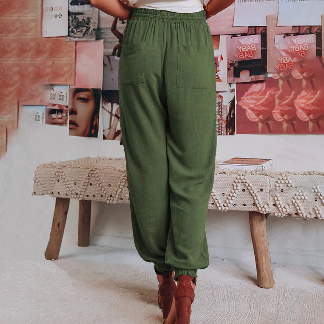Kaeli – Pantaloni Eleganti con Cordon di Serraggio