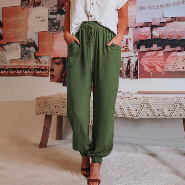 Kaeli – Pantaloni Eleganti con Cordon di Serraggio