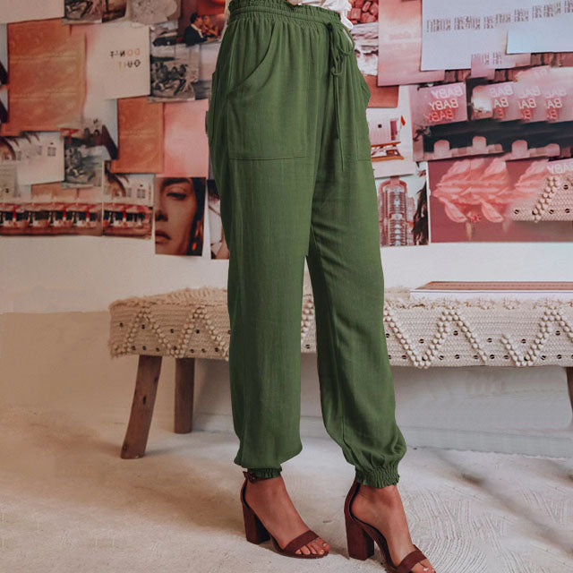 Kaeli – Pantaloni Eleganti con Cordon di Serraggio