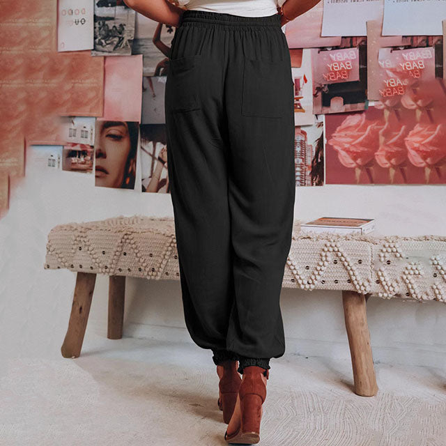 Kaeli – Pantaloni Eleganti con Cordon di Serraggio