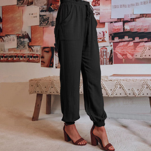 Kaeli – Pantaloni Eleganti con Cordon di Serraggio