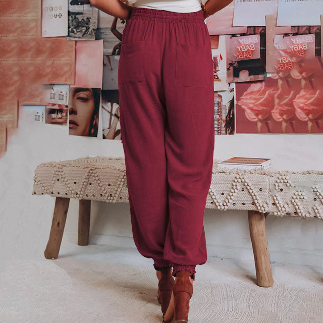 Kaeli – Pantaloni Eleganti con Cordon di Serraggio