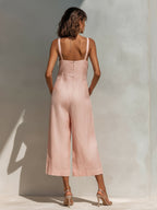 Marina | Tuta Elegante Senza Maniche Gamba Larga