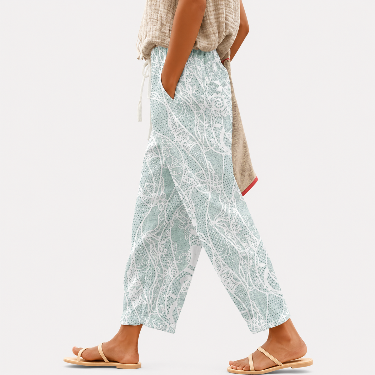 Pantaloni casual con cordino per donne
