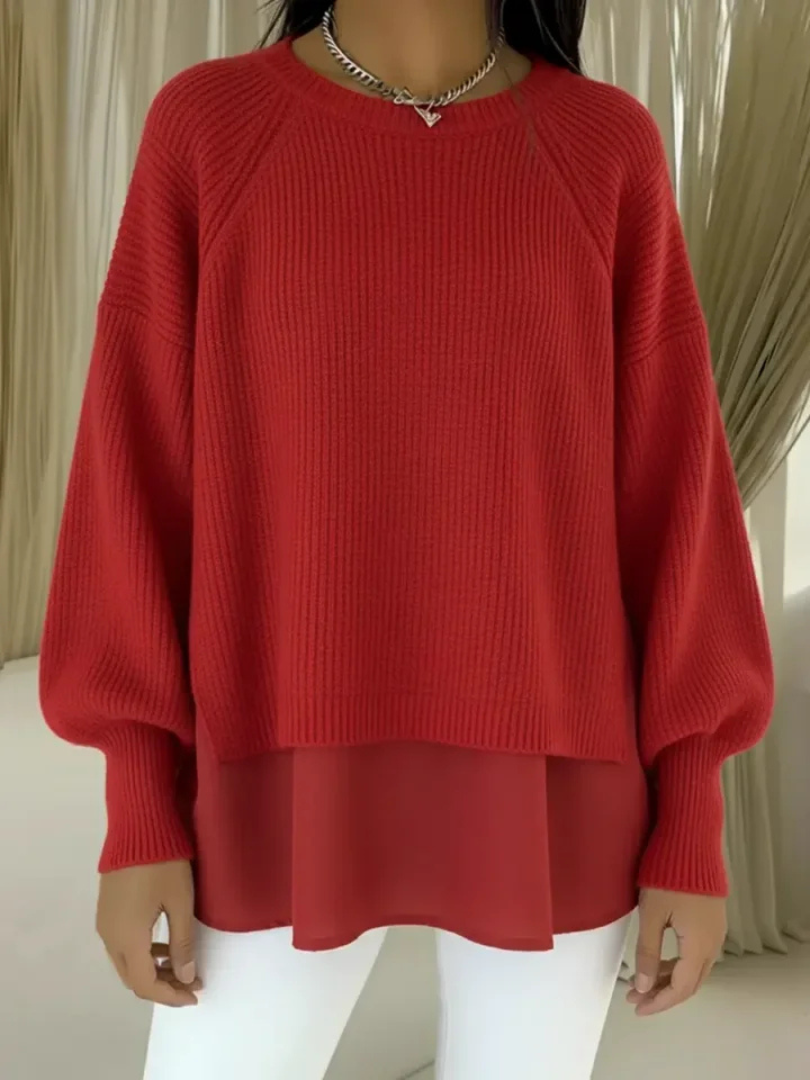 Laurel | Maglione a Maglia con Orlo a Strati