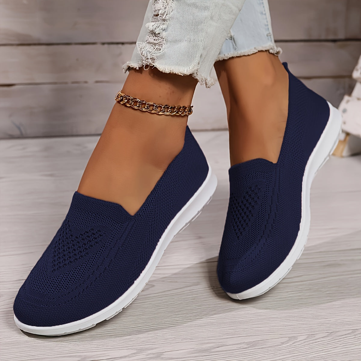 Noémie | Mocassins en maille respirante