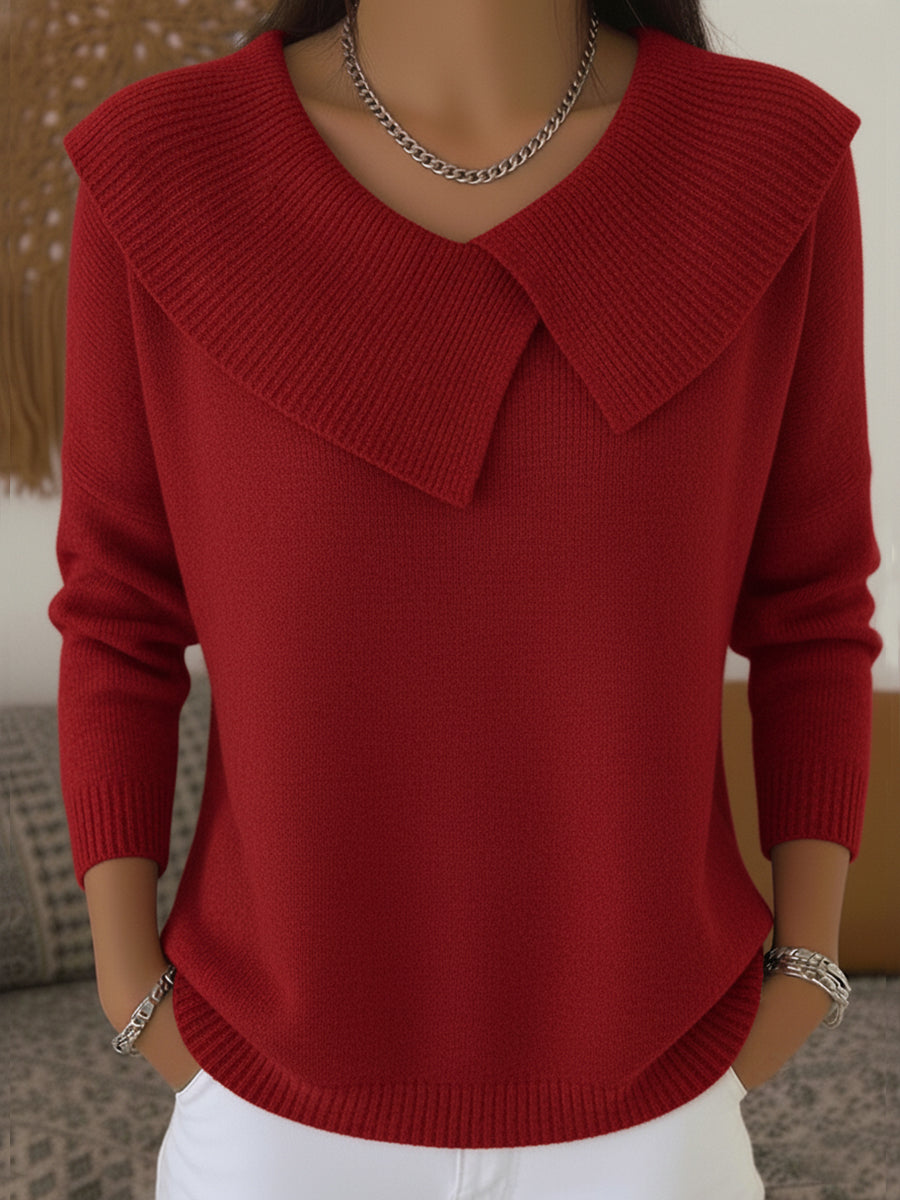 Leontine | Maglione a Collo Drappeggiato