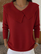 Leontine | Maglione a Collo Drappeggiato