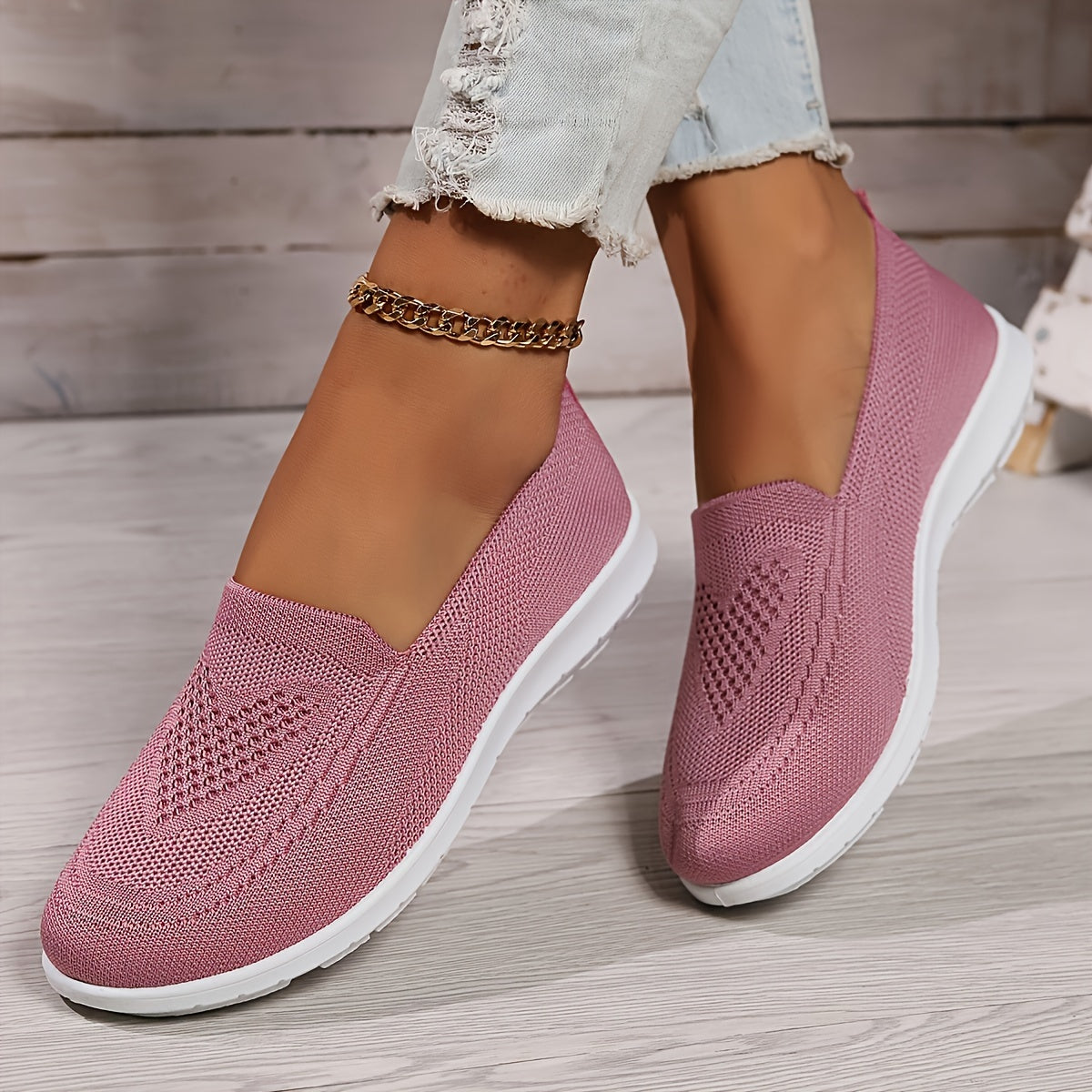 Noémie | Mocassins en maille respirante
