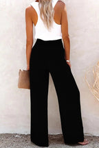 Riana - Pantalone Relax Vita Alta