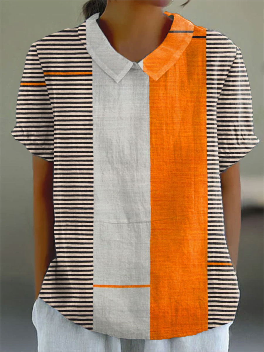 Lena | Camicia a Strisce Color Block