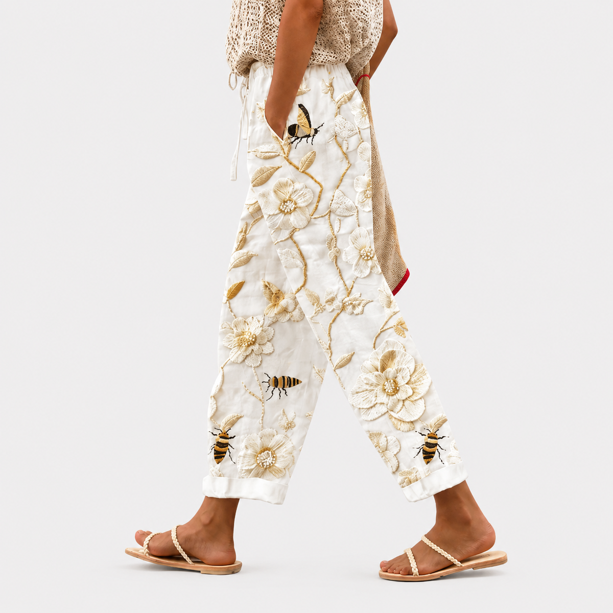 Pantaloni Giardino di Fiori di Miele