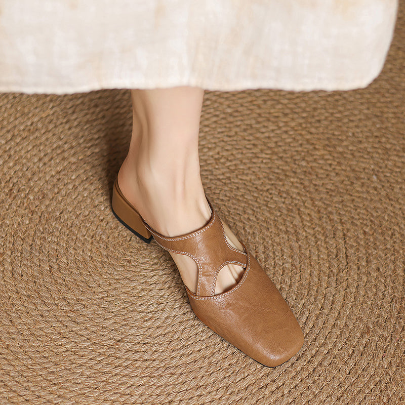 Wynne | Eleganti Mules con Tacco a Blocco