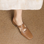 Wynne | Eleganti Mules con Tacco a Blocco