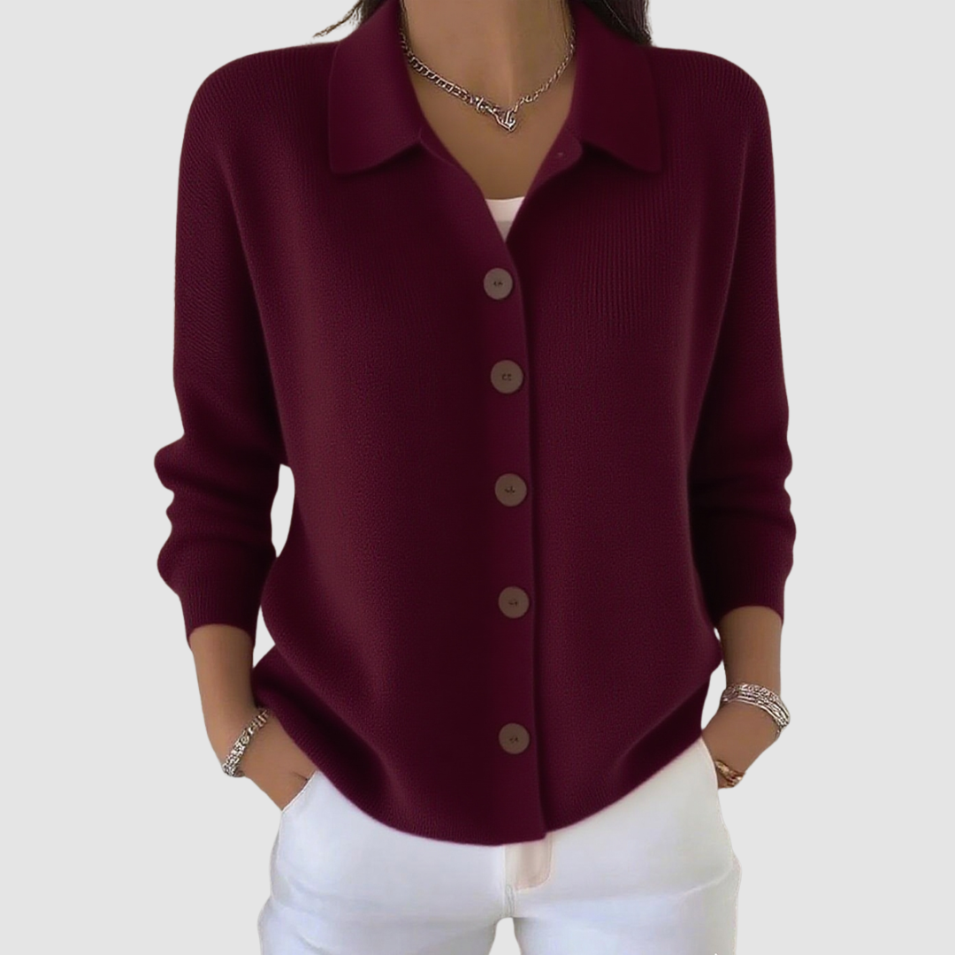 Millie | Cardigan con Collo e Bottoni