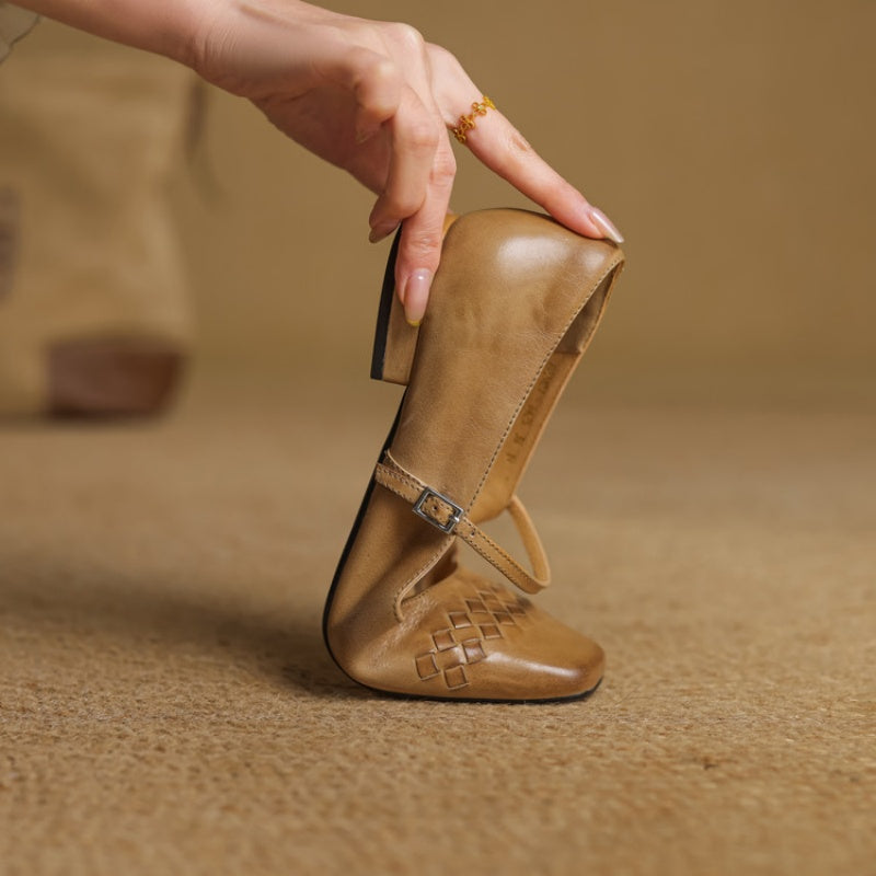 Marlow | Ballerine Mary Jane con Punta Quadrata