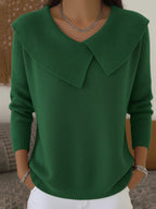 Leontine | Maglione a Collo Drappeggiato