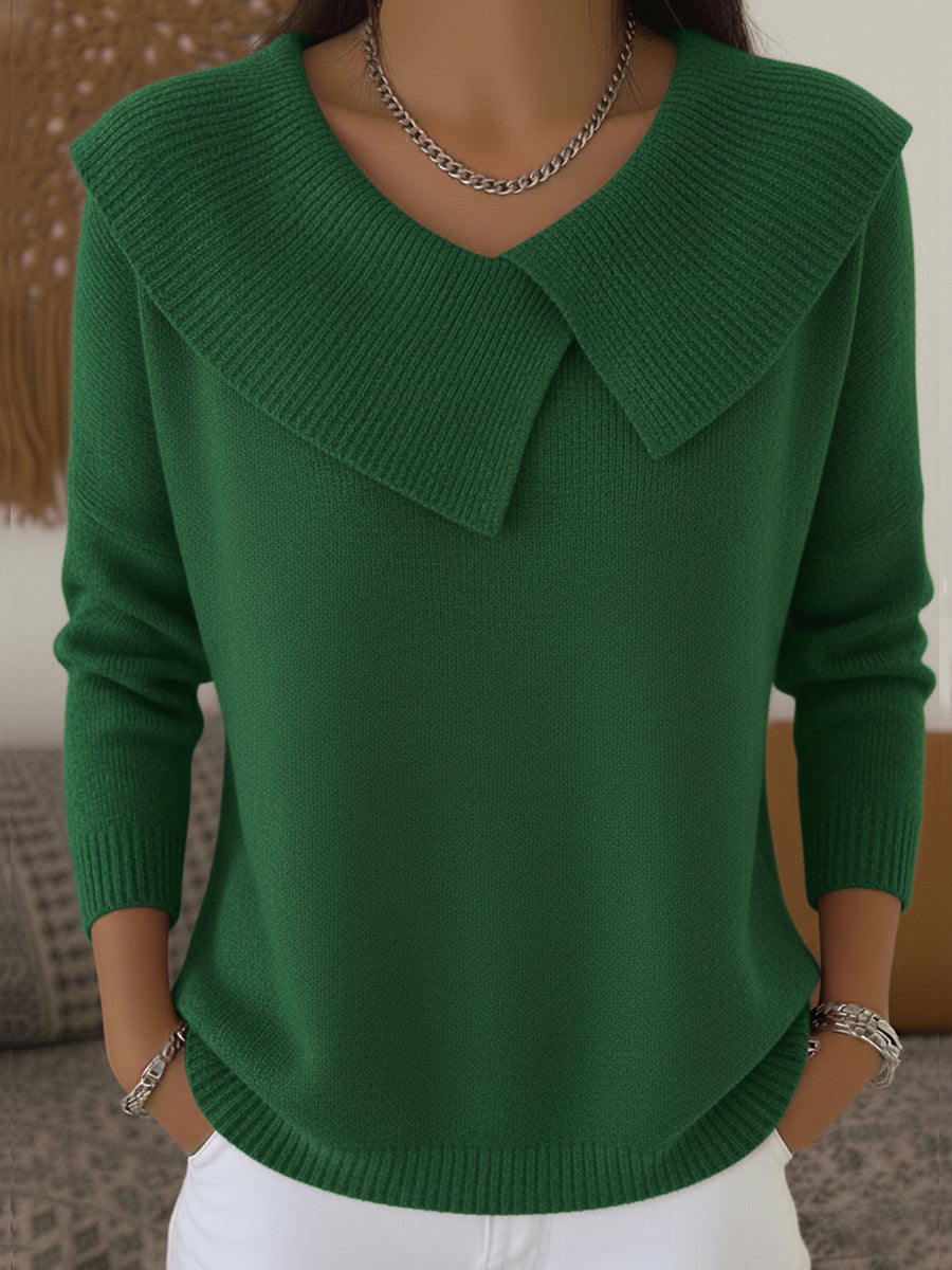 Leontine | Maglione a Collo Drappeggiato