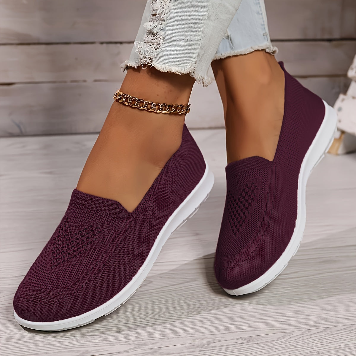 Noémie | Mocassins en maille respirante
