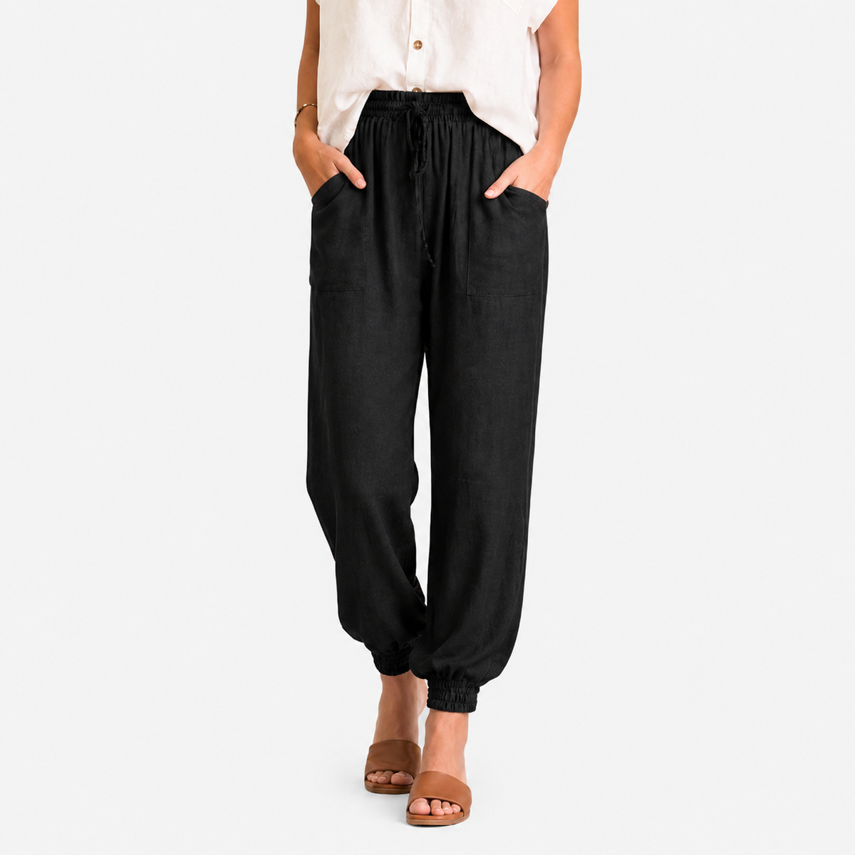 Kaeli – Pantaloni Eleganti con Cordon di Serraggio