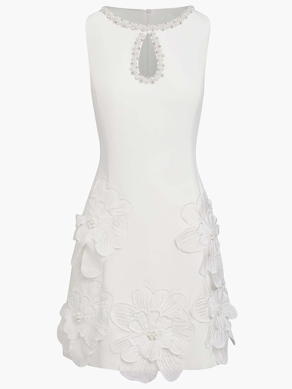 Abito Mini Elegante Senza Maniche con Cut-Out