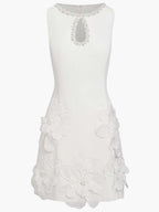 Abito Mini Elegante Senza Maniche con Cut-Out