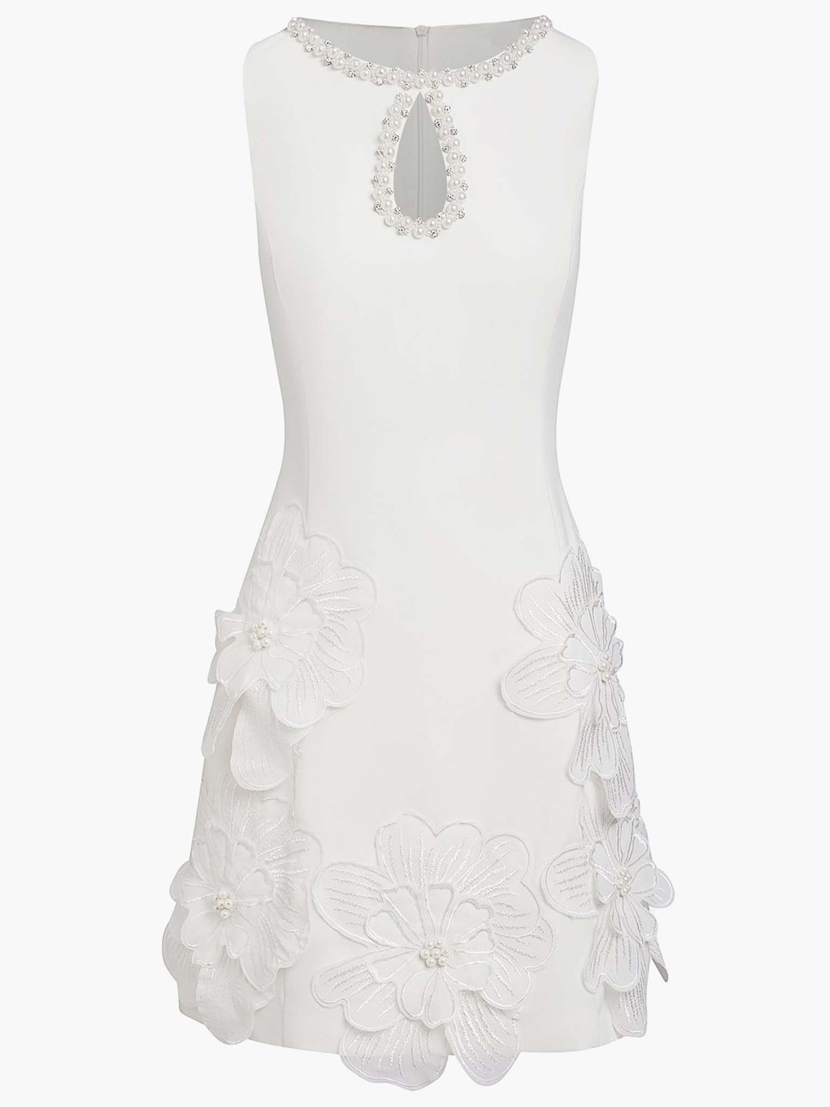 Abito Mini Elegante Senza Maniche con Cut-Out