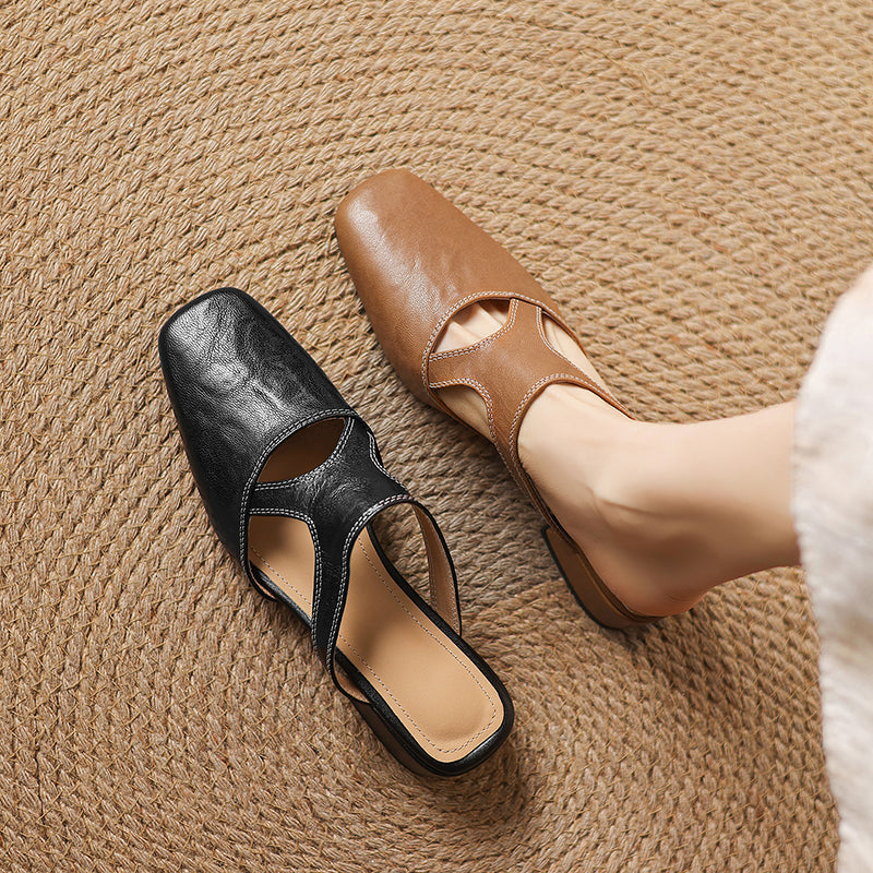 Wynne | Eleganti Mules con Tacco a Blocco