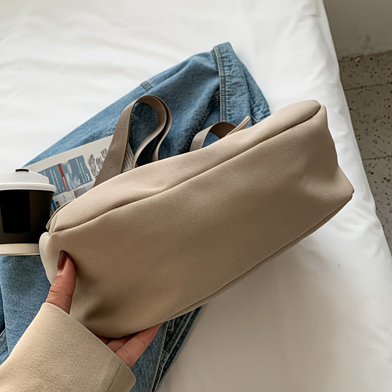 Valentina | Borsa a Tracolla in Nylon con Bottone Magnetico