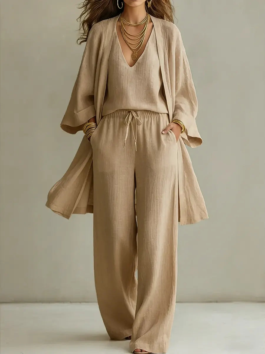 Rosalinda | Completo Casual in Lino a 3 Pezzi
