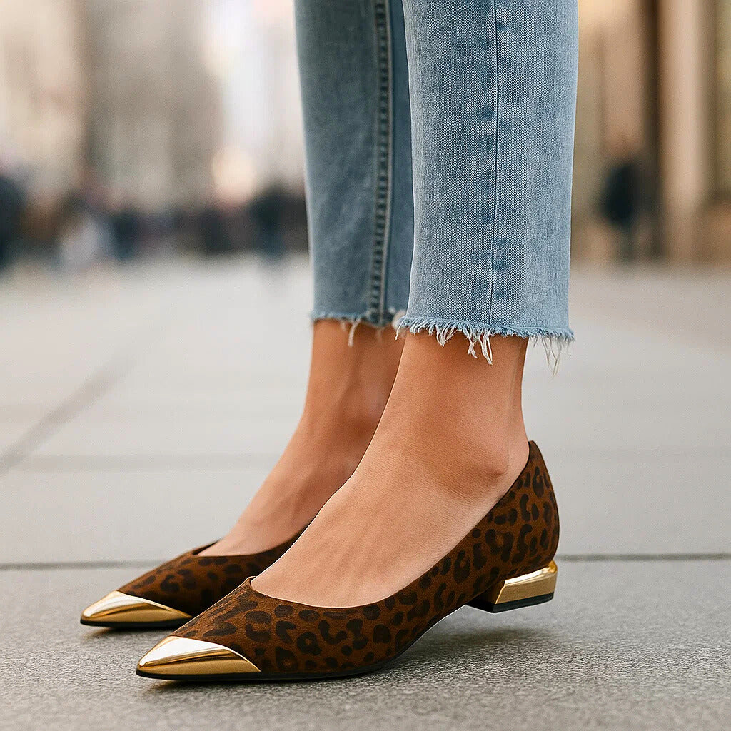 Aveline | Ballerine con Punta Dorata