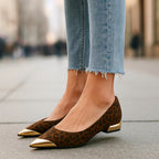 Aveline | Ballerine con Punta Dorata