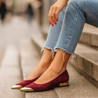 Aveline | Ballerine con Punta Dorata