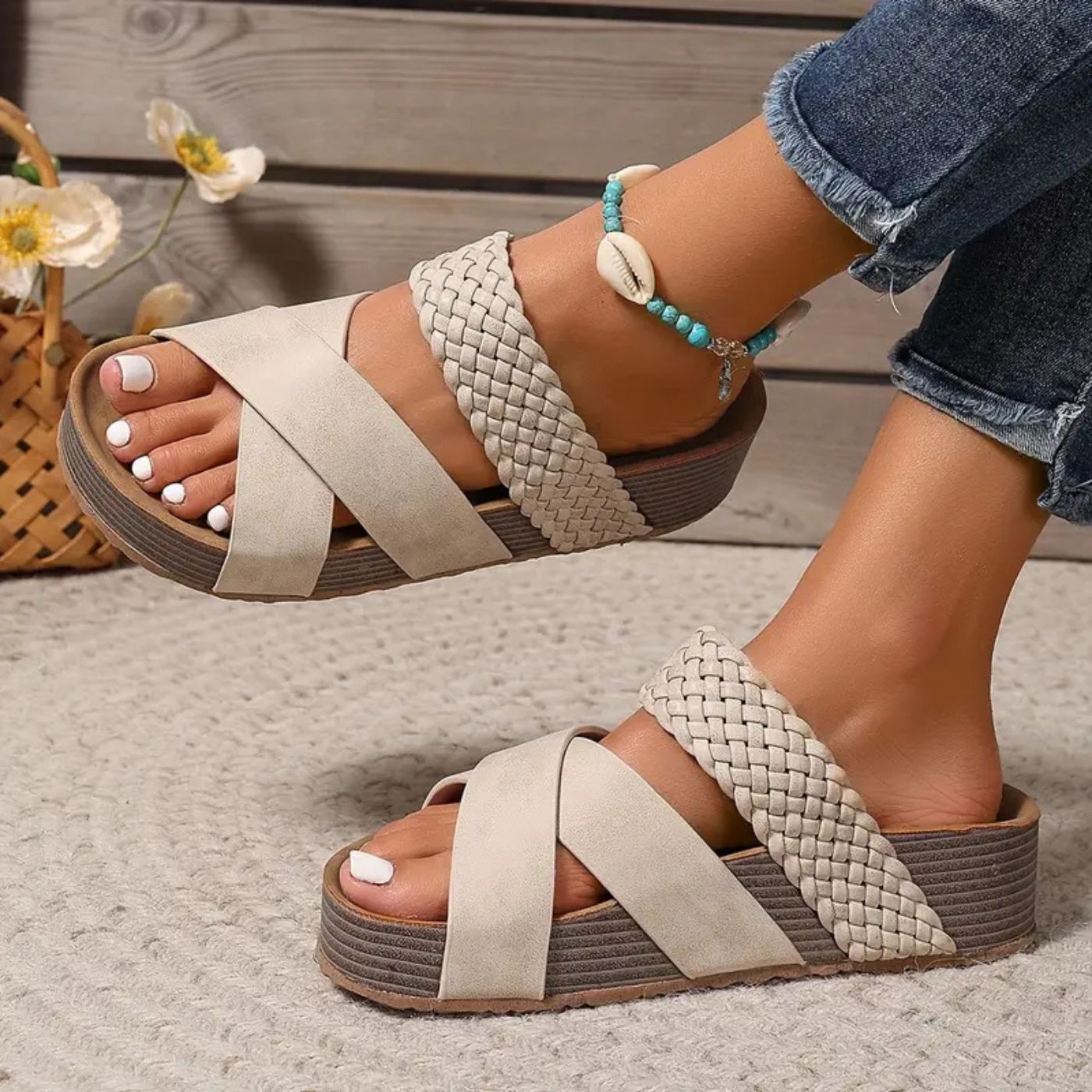 Camille | Sandales Orthopédiques en Cuir Élégantes