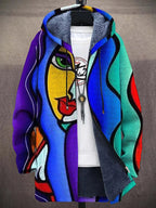 Cormac | Cardigan Artistico con Cappuccio