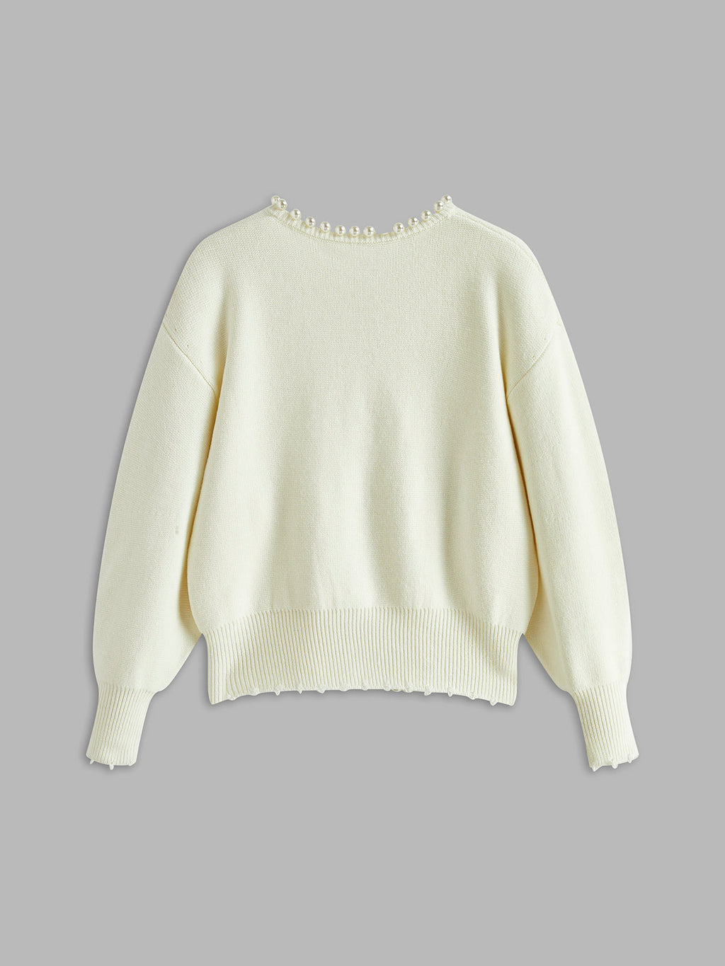 Cardigan elegante Amaraine adornato di perle
