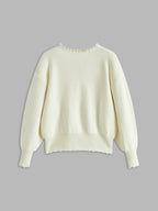 Cardigan elegante Amaraine adornato di perle