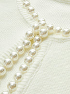 Cardigan elegante Amaraine adornato di perle