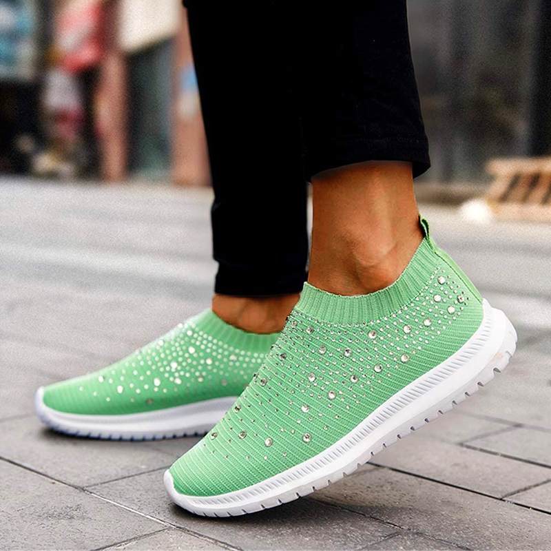Rosalie | Baskets légères avec détails strass