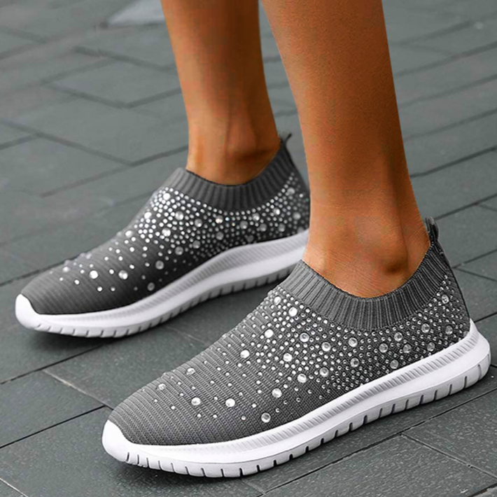 Rosalie | Baskets légères avec détails strass