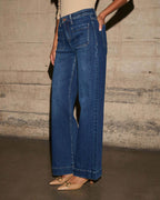 Alia | Jeans a vita alta a gamba larga