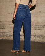 Alia | Jeans a vita alta a gamba larga