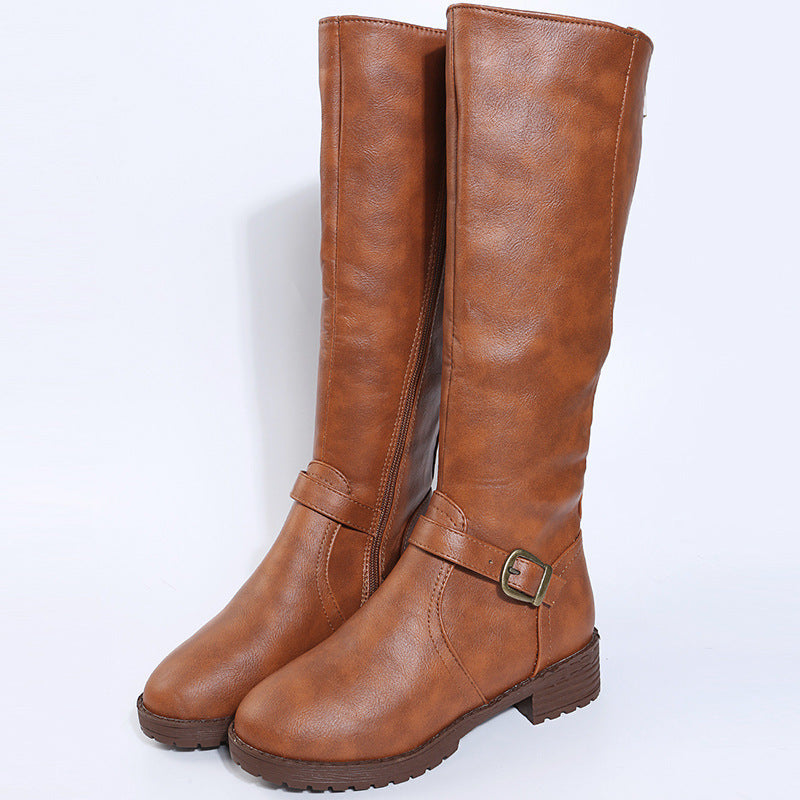 Éliane | Bottes hautes élégantes à boucle