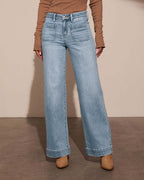 Alia | Jeans a vita alta a gamba larga