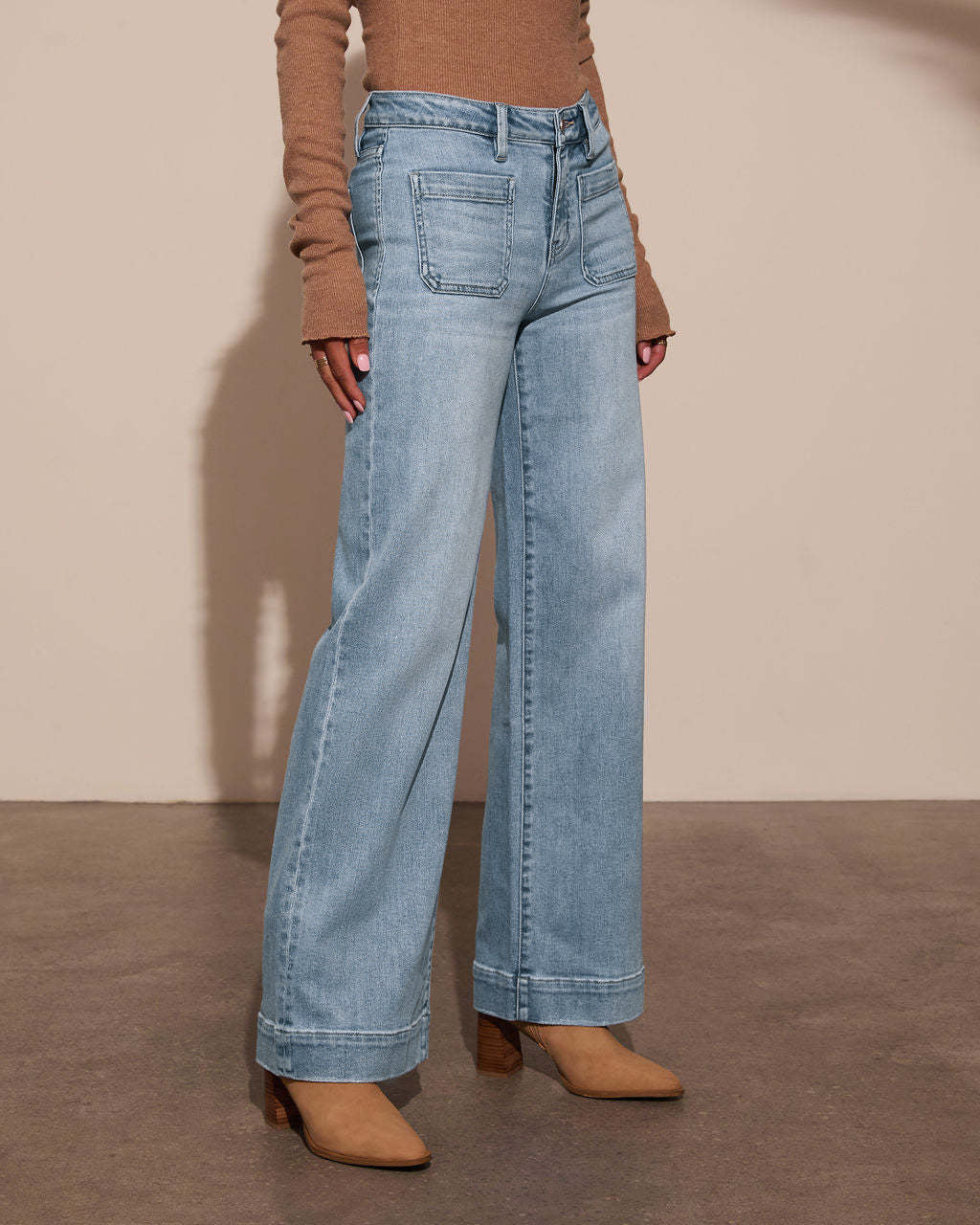 Alia | Jeans a vita alta a gamba larga