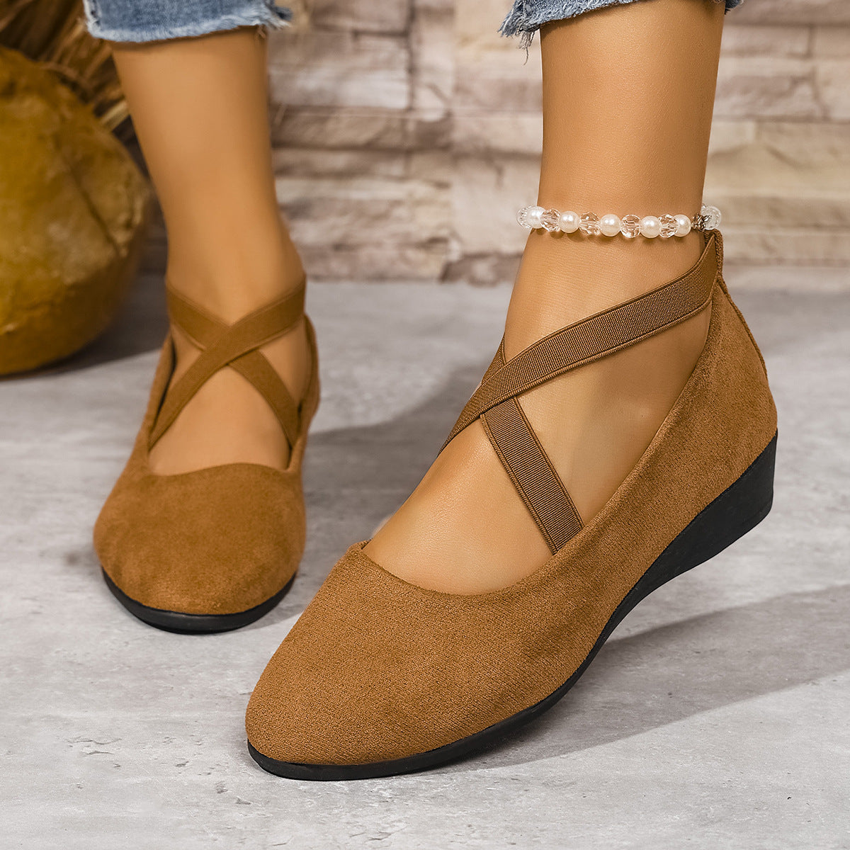 Aveline | Ballerines élégantes à brides croisées