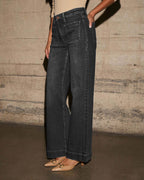Alia | Jeans a vita alta a gamba larga